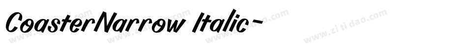 CoasterNarrow Italic字体转换
